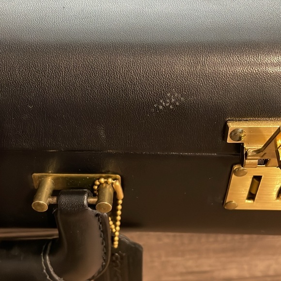 Coach Vintage Briefcase Black Leather Hardcase Original Hang Tags and Paperwork - Picture 14 of 15